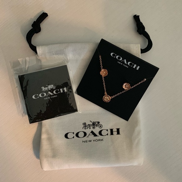 Coach Jewelry - Coach necklace and earring set- NEW